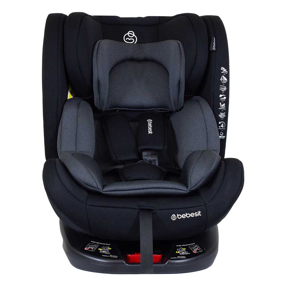 Silla de Auto Bebe Convertible OneFix 360 Isofix Grey Bebesit