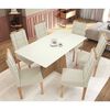 Juego de Comedor Yardas Novara 6 Sillas Off White