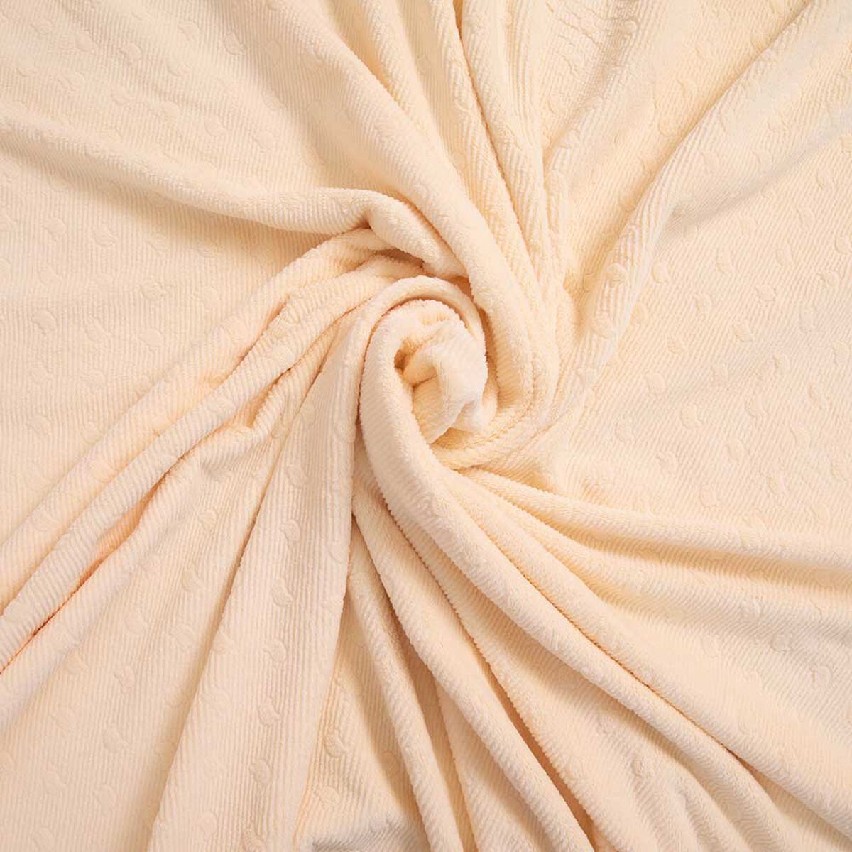 Frazada Poliéster Doral 2 Plazas Deluxe Crudo