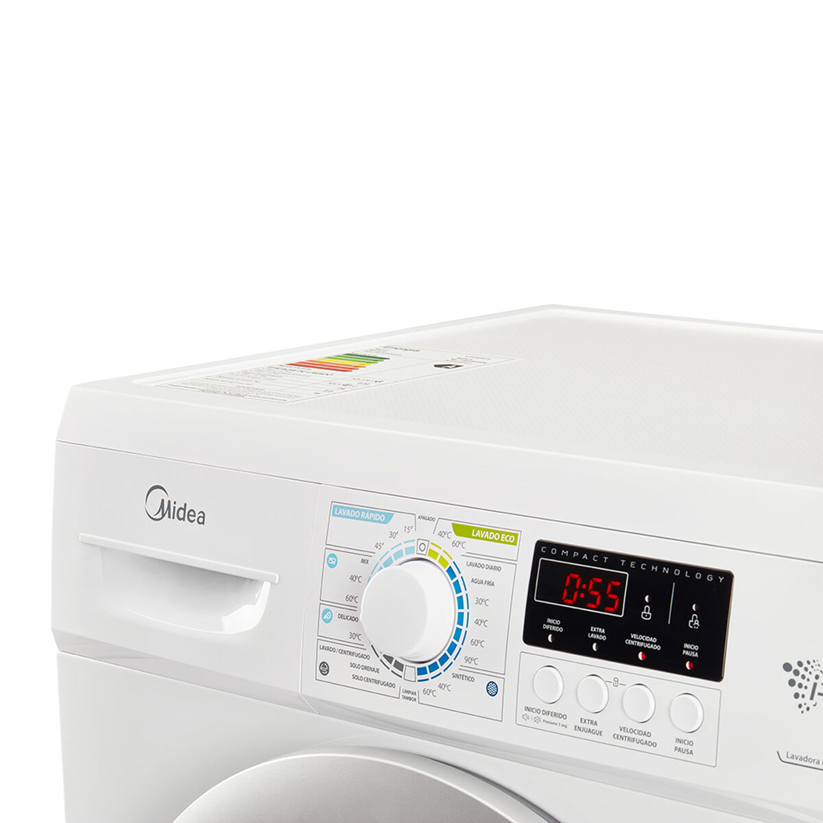 Lavadora Automática Midea MLF-085BE08N 8,5 kg.