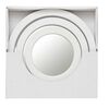 Set 3 Espejos Pl&aacute;stico Vgo para Colgar Circular 23-17-17 cm Blanco