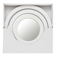 Set 3 Espejos Plástico Vgo para Colgar Circular 23-17-17 cm Blanco