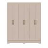 Clóset Vekkahome Roma 6 Puertas 1 Cajón Beige