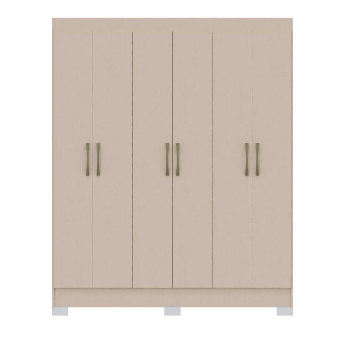 Clóset Vekkahome Roma 6 Puertas 1 Cajón Beige