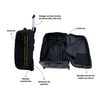 Pack Bolso Maleta Roadtrip 70 Lts Azul + Banano Lhotse