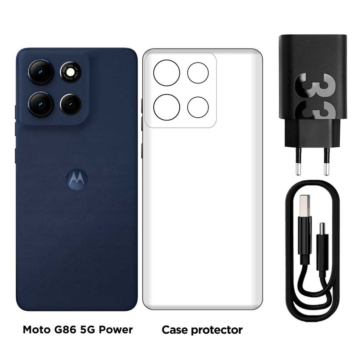 Smartphone Motorola MOTO G86 256GB 6.67" Azul Liberado