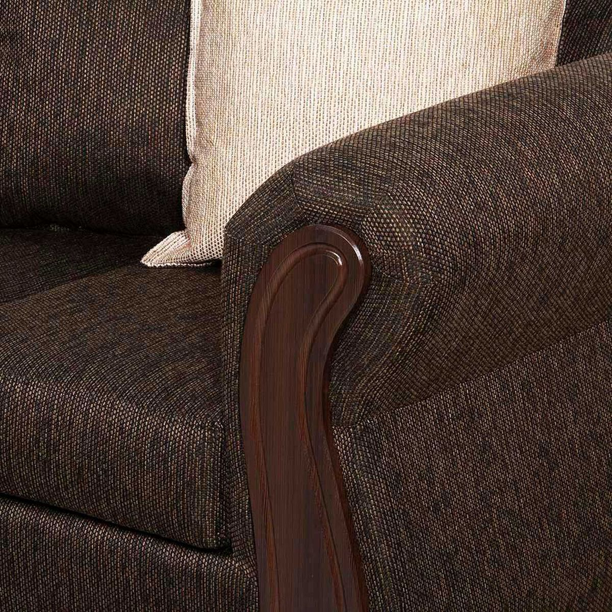 Sof&aacute; Black Factory Serrano 3 Cuerpos Caf&eacute;