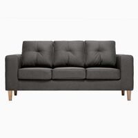 Sofá Kea Infinity Tela 3 Cuerpos Gris