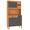 Kit Cocina Vekkahome Carla 5 Puertas Gris