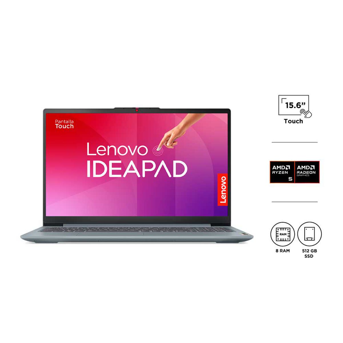 Notebook Lenovo IdeaPad Slim 3 15AMN8 AMD Ryzen 5 8 GB 512 GB SSD 15,6"