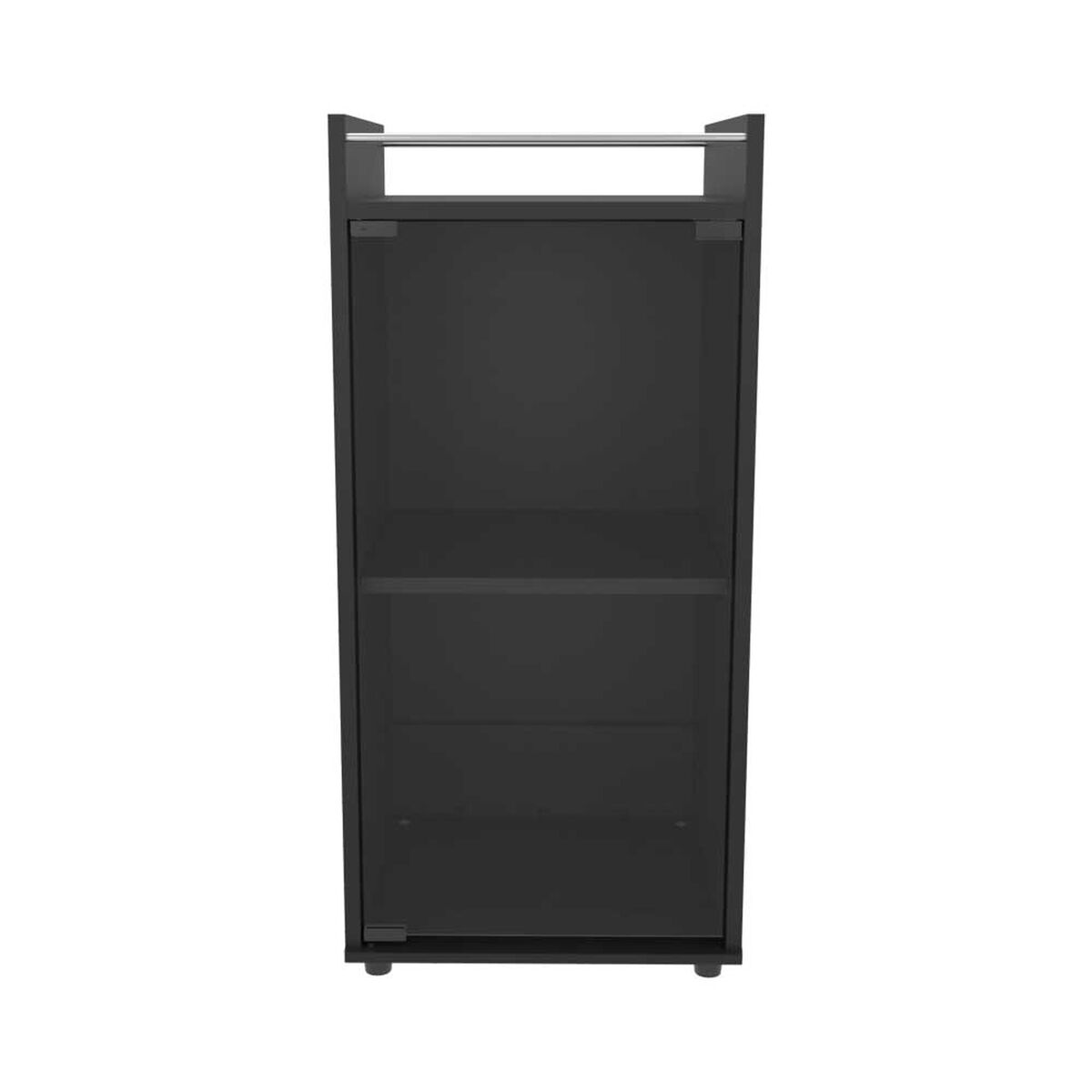 BAR BAJO THEBA 1 PUERTA VIDRIO 81,3X38,1X37,6 CM WENGUE