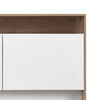 Rack TV Colb&uacute;n + Buffet + Libreros CIC Olmo Blanco