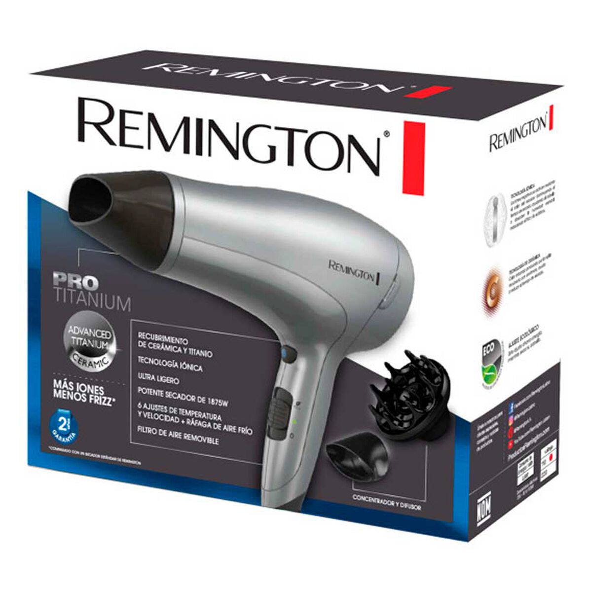 Secador Remington D3019 (220) R 2000 W