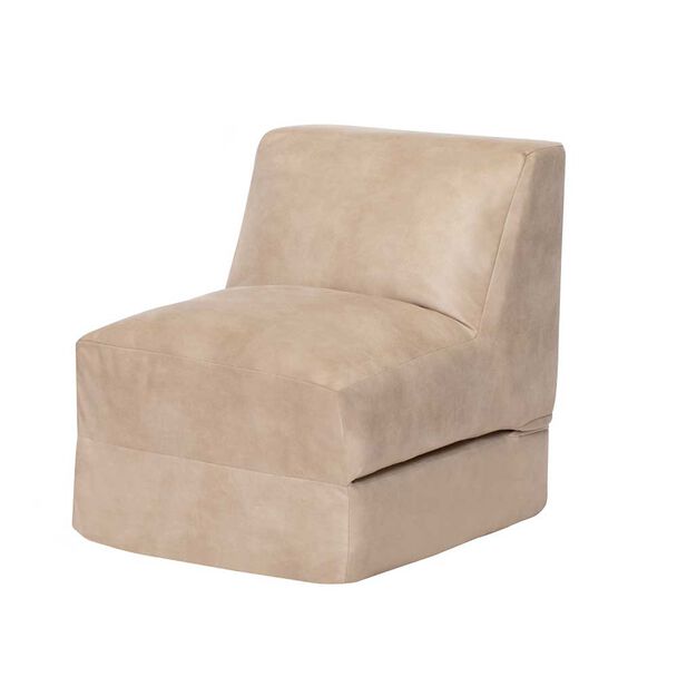 Sofá Cama Latam Home Cuero Kentucky Bari 1 Cuerpo Beige