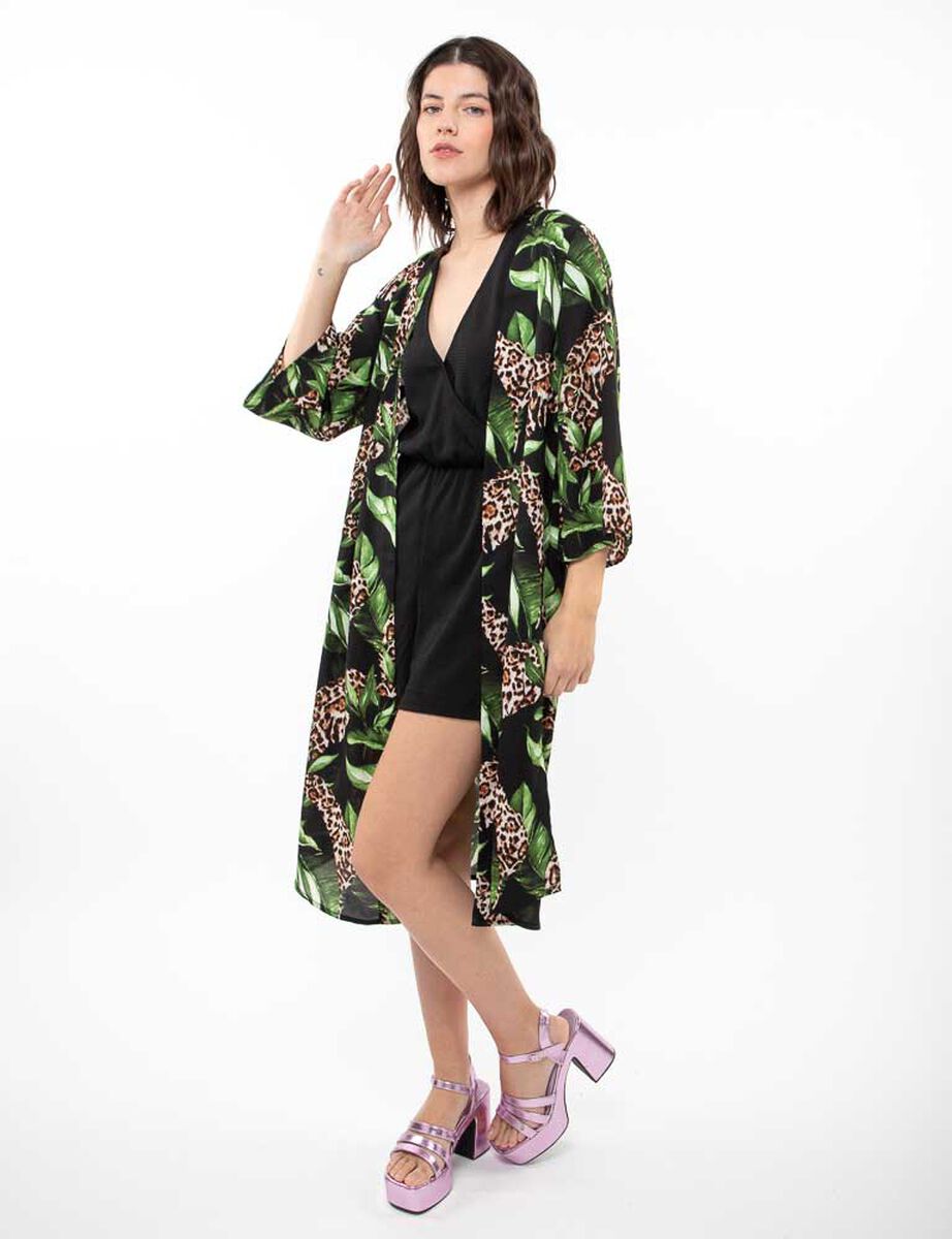 Kimono Estampado Mujer Fiourcci