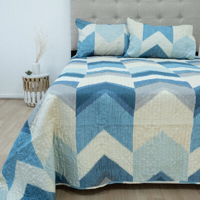 Quilt Doral Hotpress Estampado 2 Plazas Flechas