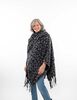 Ruana Animal Print Mujer Bside