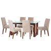 Juego de Comedor Latam Home Pamplona Murcia 6 Sillas PU Negro