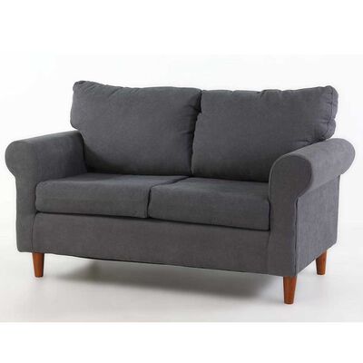 Imagen 2 del producto Sofá Kea Retro 2 Cuerpos Gris Oscuro