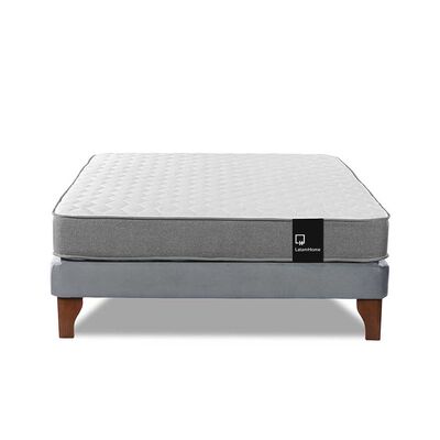 Imagen 2 del producto Cama Europea Latam Home Full Zen Best Tela Velvet Gris