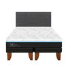 Cama Europea CIC Green Infinity King + 1 Respaldo Eufrates