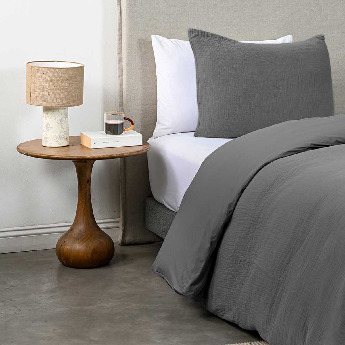 Funda de Plum&oacute;n Cannon 1.5 Plazas Gauze Gray