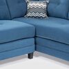 Sofá Seccional Derecho Living Factory Dubai 5 Cuerpos Azul Piedra