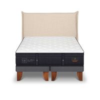 Cama Europea CIC Base Dividida Súper King Grand Premium + Respaldo Tiber