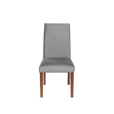 Silla Latam Home Cadiz Tela Velvet Gris