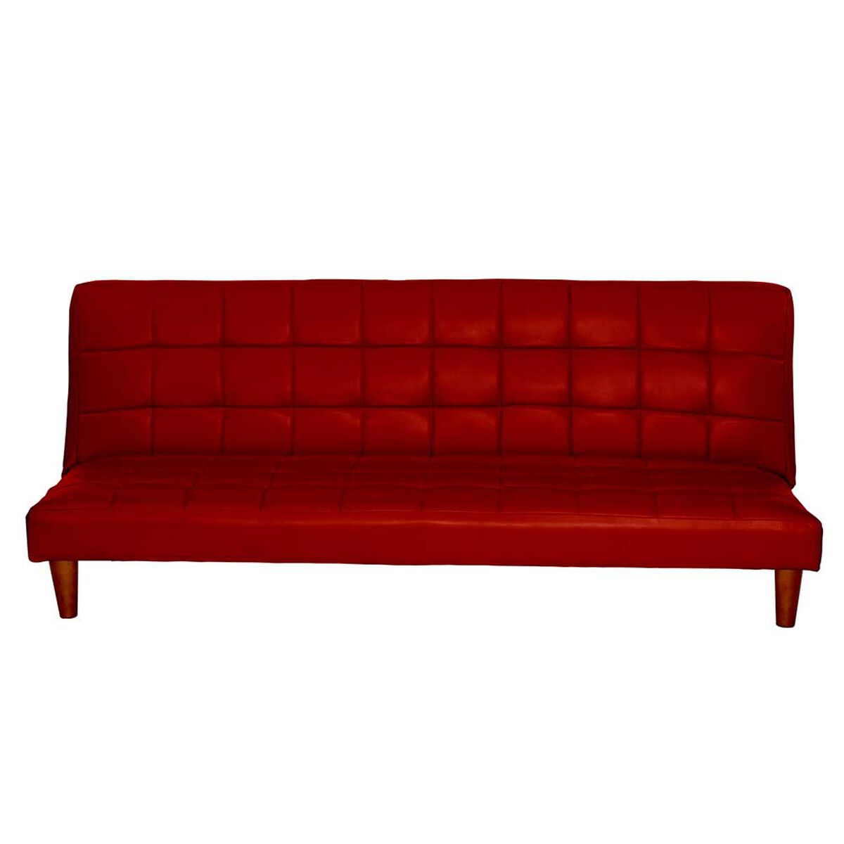Futón Latam Home Turin PU 3 Cuerpos Rojo