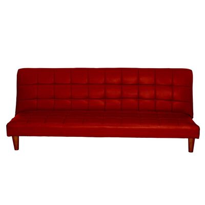 Futón Latam Home Turin PU 3 Cuerpos Rojo