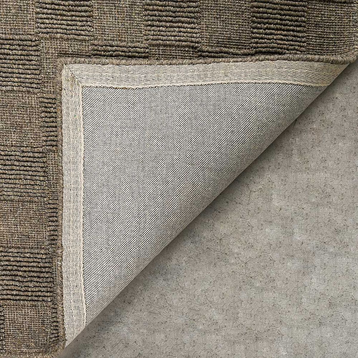 Alfombra Elements & Co Square Lana Gris 200x300 cm