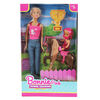 Muñeca Bonnie de 29 cm con entrenamiento de caballos Boonie Pink