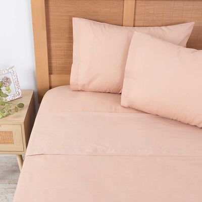 Juego de Sábanas Mashini 144 Hilos King Liso Malva