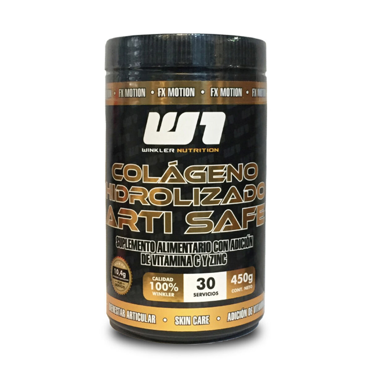 Colágeno Hidrolizado Arti-Safe Sabor Naranja 450 Grs. 20 Servicios