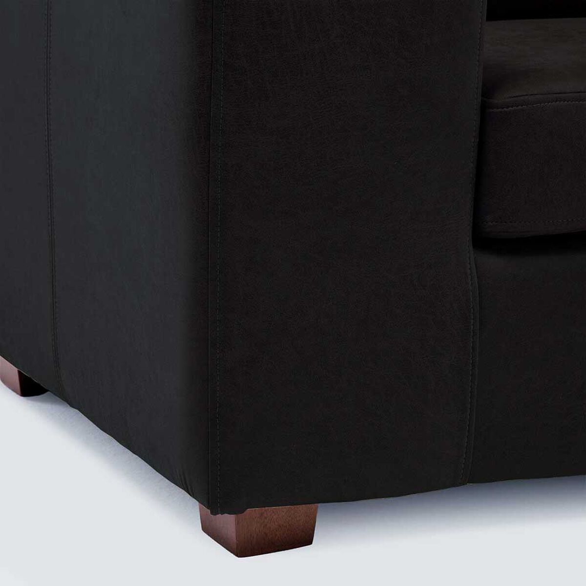 Sof&aacute; Mons Etna Cuero 2 Cuerpos Black