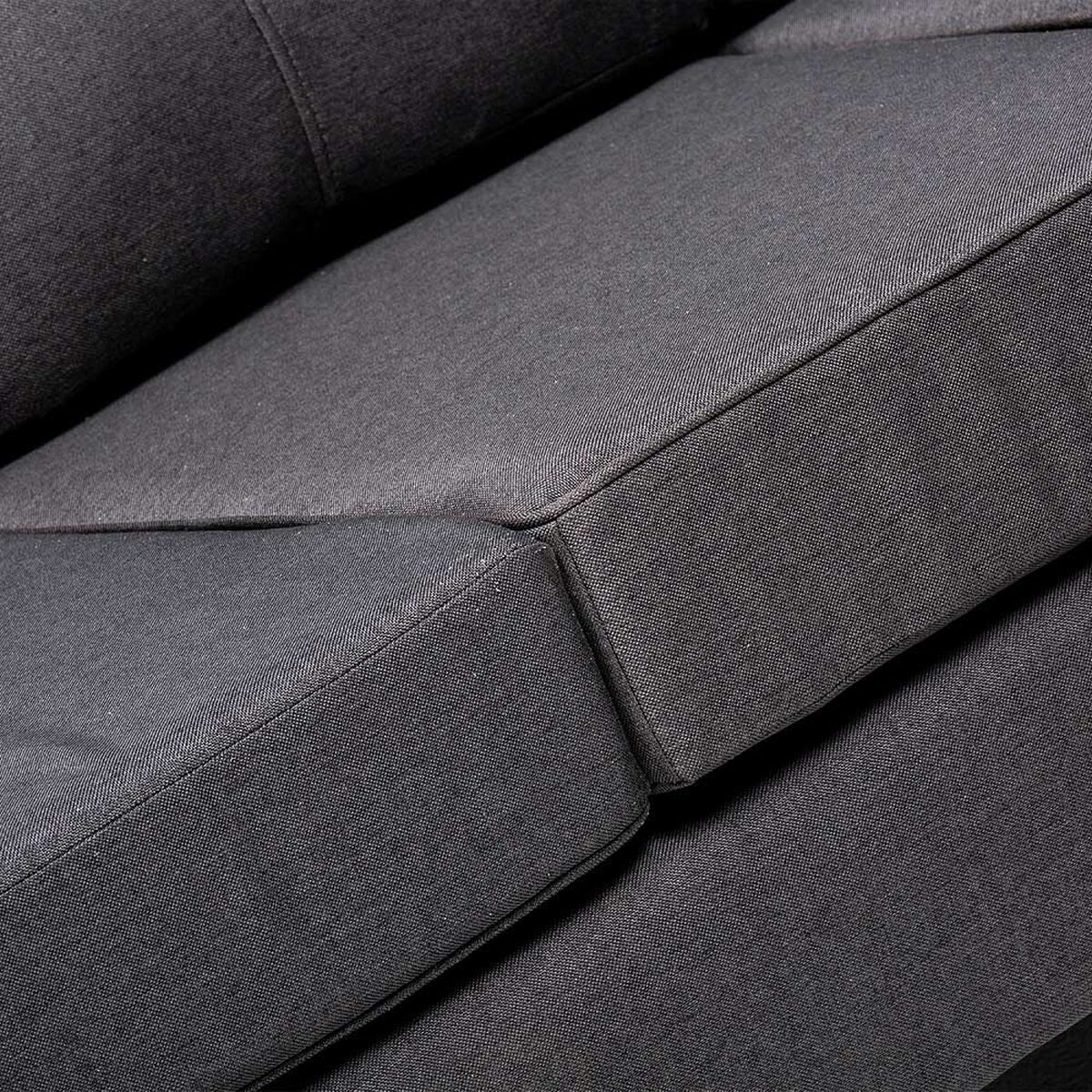 Sofá Seccional Kea Infinity Tela 3 Cuerpos Gris