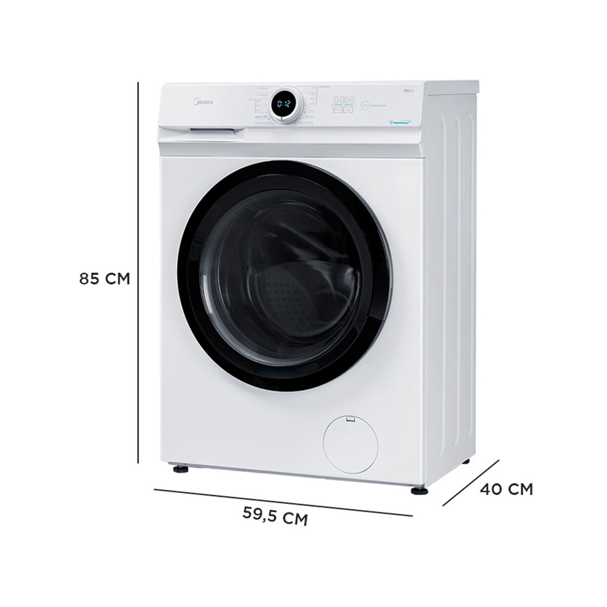 Lavadora Automática Midea MF100W80/W 8 kg.