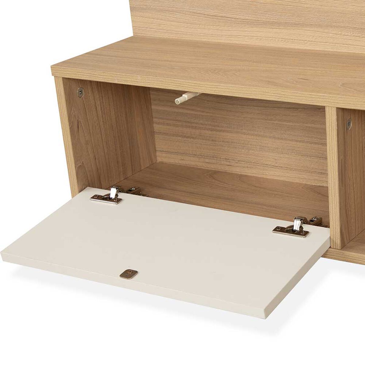 Panel TV CIC Picasso Hasta 75" Olmo Alpino Blanco