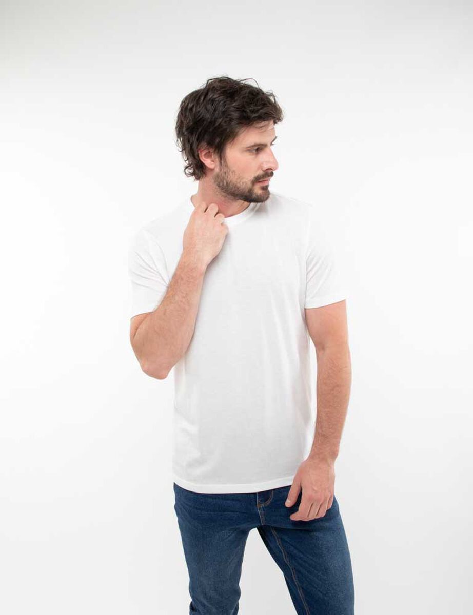 Polera Slim Lisa Manga Corta Hombre Zibel