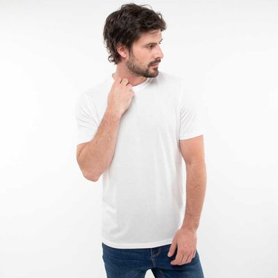 Polera Slim Lisa Manga Corta Hombre Zibel