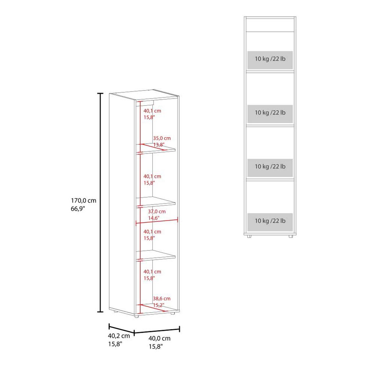 Closet Tuhome Dreams 1 Puerta  Wengue
