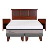 Cama Europea CIC Base Dividida 2 Plazas Balance + Respaldo + 2 Veladores New Torino