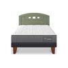 Cama Europea CIC 1,5 Plazas Anatomic + Respaldo Gales Olivo
