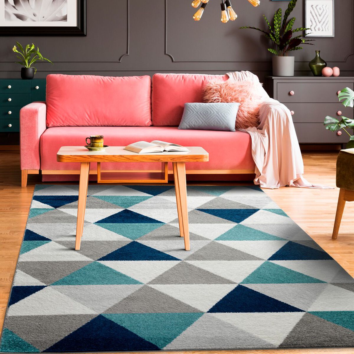 Alfombra Modalfo Florida 244 x 305 cm Turquesa