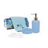 Set de Baño 6 Piezas Caja Mashini Flores Calipso