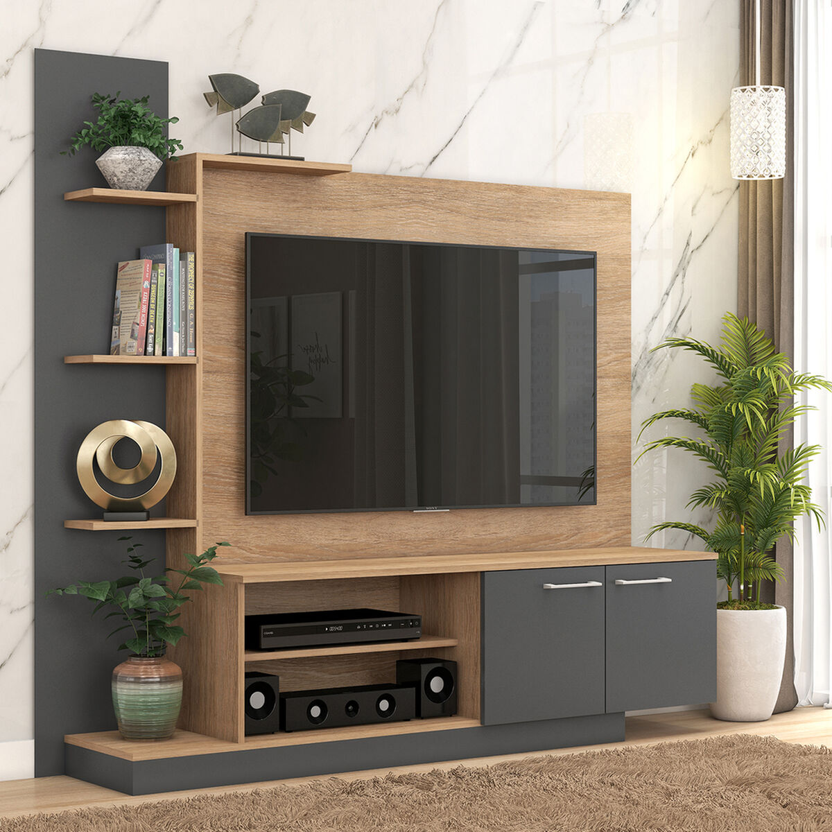 Home TV Vekkahome Reina 55 pulgadas Grafito