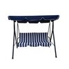 Sillón Columpio para Terraza Casanova 3 Cuerpos Azul Blanco