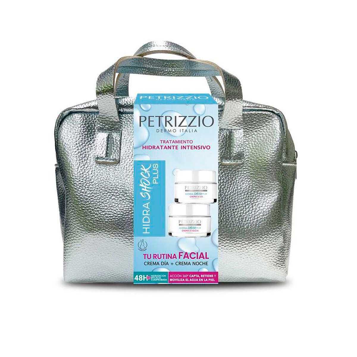 Set Cremas D&iacute;a + Noche HidraShock Plus + maleta Petrizzio