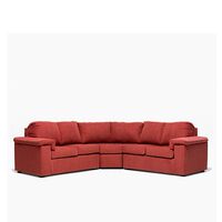 Sofá Seccional Sanenzzo Bergamo 5 Cuerpos Terracota
